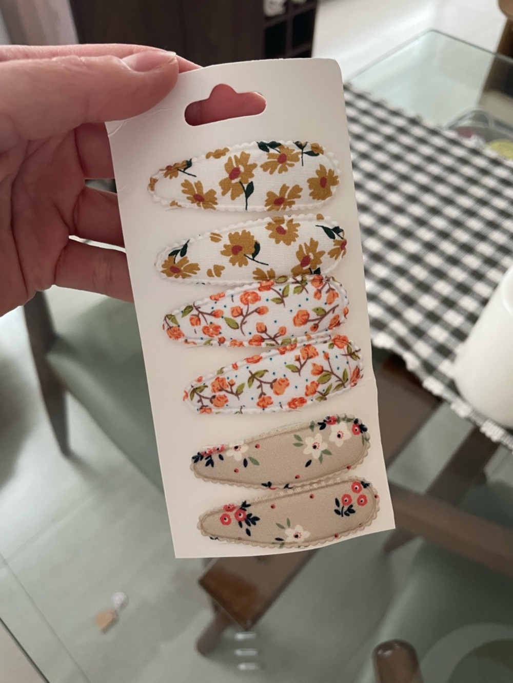 Kids material hair pins clips